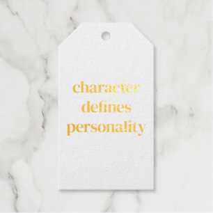 Character Foil Gift Tag