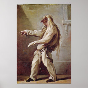 Character from the Commedia dell'Arte Poster