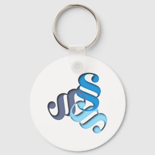 character paragraph shape letter keychain