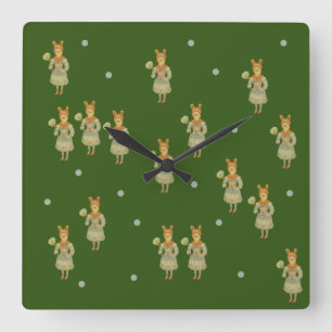 Character Square Wall Clock