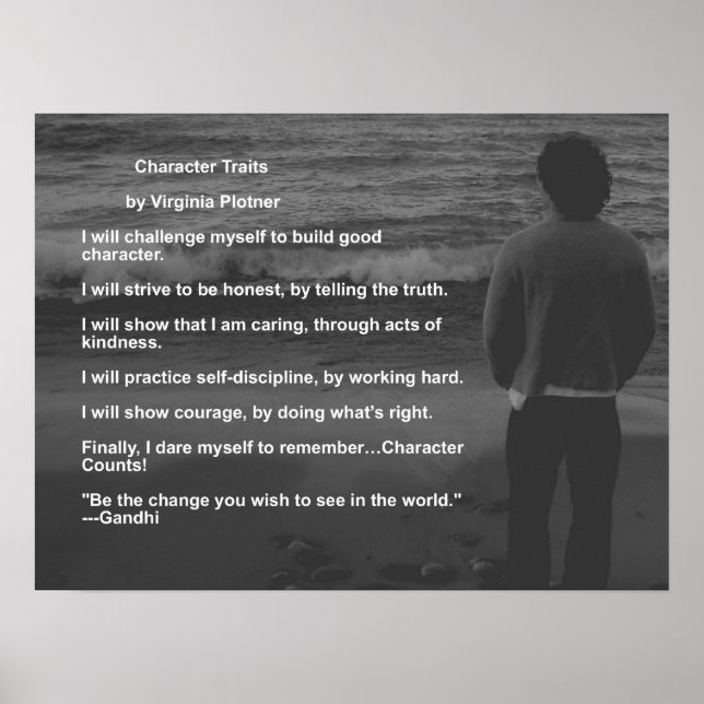 Character Traits by Virginia Plotner Poster (Front)