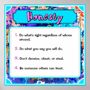 Character Traits Posters, Honesty - 2 of 6 Poster