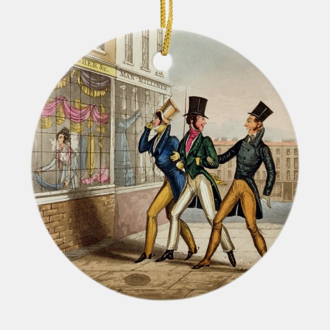 Characteristics - England, Ireland and Scotland, e Ceramic Ornament (Front)