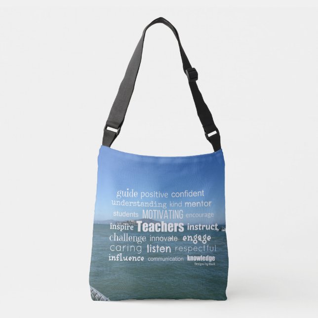 Characteristics of a Great Teacher Crossbody Bag (Front)