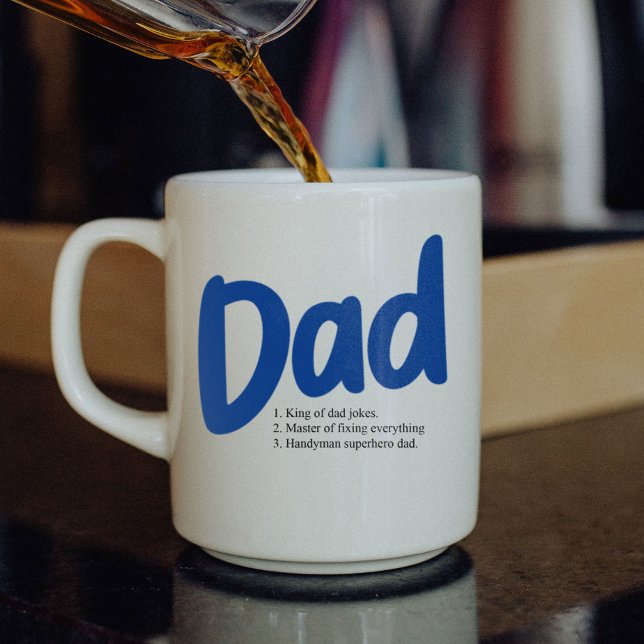 Characteristics of Best Dad Daddy Fathers Day Large Coffee Mug (Creator Uploaded)