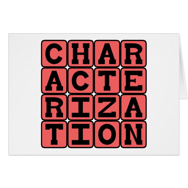 Characterization, Personality of Character (Front Horizontal)