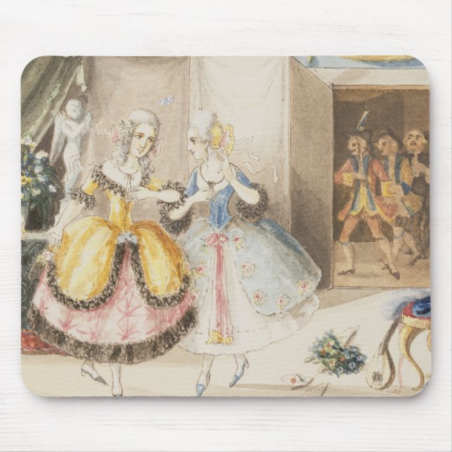 Characters from 'Cosi fan tutte' by Mozart, 1840 Mouse Pad (Front)
