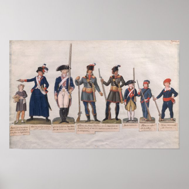 Characters of the French Revolution Poster (Front)