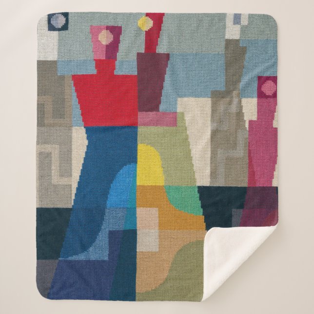 Characters | Sophie Taeuber-Arp | Sherpa Blanket (Front)