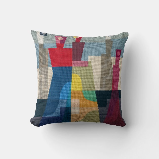 Characters | Sophie Taeuber-Arp | Throw Pillow (Front)