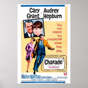 Charade 1963 Movie POSTER PRINT A5-A1 60s Classic