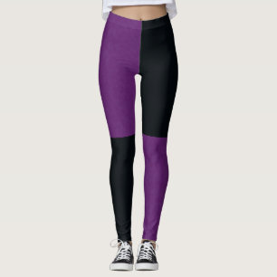 Charbon de bois et denim violet, Leggings