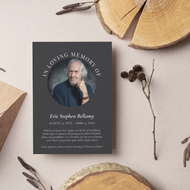 Charbon Élégant En Faire-part Mémoire Amoureuse (Créateur téléchargé)