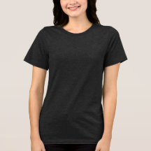 Charcoal Black Women’s Tri-Blend Scoop Tee