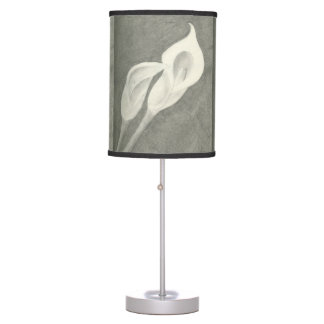 Charcoal Calla Lilies Table Lamp