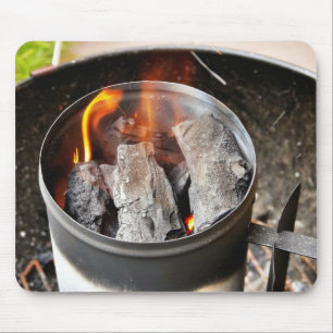 Charcoal Chimney Starter Mouse Pad