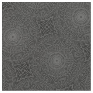 Charcoal circles pattern fabric