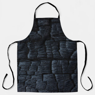 Charcoal coal ash burnt backdrop apron