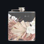 Charcoal Cream Pampas Grass Floral Jungle Wedding Hip Flask<br><div class="desc">Charcoal Cream Pampas Grass Floral Jungle Wedding Flask 

#pampasgrass
#junglewedding
#jungleinvitation
#coralwedding
#weddingmenu
#desertwedding
#lasvegaswedding
#terracottawedding
#peachwedding
#pampasweddingmenu
#pampas
#terracotta
#coral
#peach
#naturalwedding
#driedgrass
#driedpampas
#wabisabiwedding
#naturewedding</div>