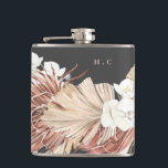 Charcoal Cream Pampas Grass Floral Jungle Wedding Hip Flask<br><div class="desc">Charcoal Cream Pampas Grass Floral Jungle Wedding Flask 

#pampasgrass
#junglewedding
#jungleinvitation
#coralwedding
#weddingmenu
#desertwedding
#lasvegaswedding
#terracottawedding
#peachwedding
#pampasweddingmenu
#pampas
#terracotta
#coral
#peach
#naturalwedding
#driedgrass
#driedpampas
#wabisabiwedding
#naturewedding</div>
