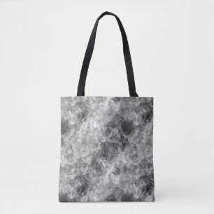 Charcoal Crumpled Texture Tote Bag