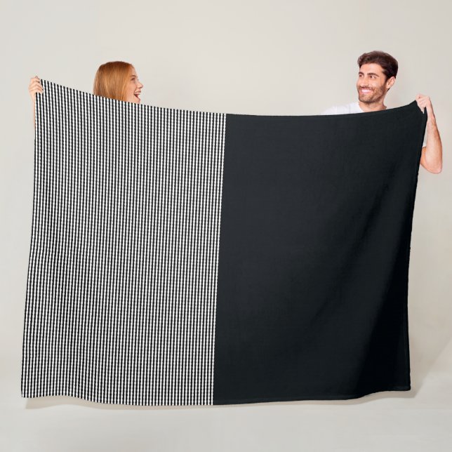 Charcoal Denim And Horizontal Lines, Lge Blanket (In Situ)