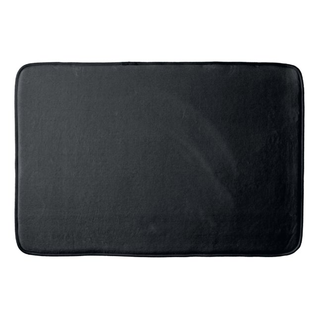 Charcoal Denim Texture, Memory Foam Bathmat (Front)