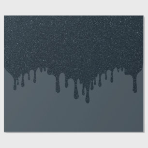 Charcoal Drip Effect Wrapping Paper – Customizable