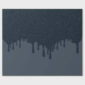 Charcoal Drip Effect Wrapping Paper – Customizable