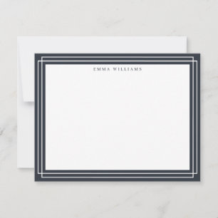 Charcoal Frame Note Card