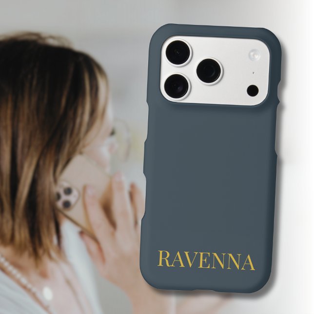 Charcoal Gold Name Personalized Custom Luxury Gift (Creator Uploaded)