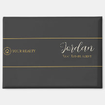 Charcoal Gold Real Estate Agent Promotional