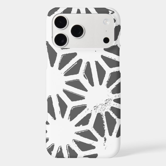 Charcoal gray geometric pattern (Back)