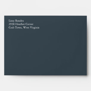 Charcoal Grey A7 5x7 Envelopes With Return Address