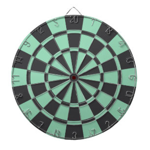 Charcoal Grey And Mint Dartboard