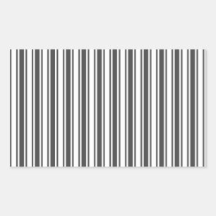Charcoal grey and white candy stripes sticker