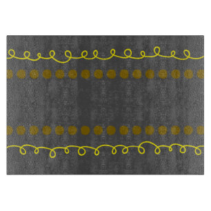 Charcoal Grey Decorative Glass Cutting Board