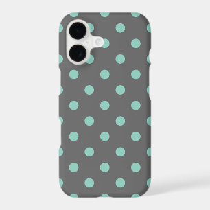 Charcoal Grey et Aqua Pois