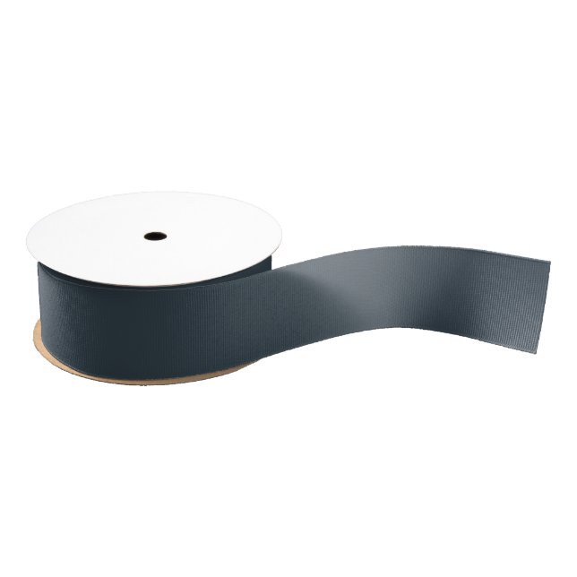 Charcoal Grey Grosgrain Ribbon (Spool)