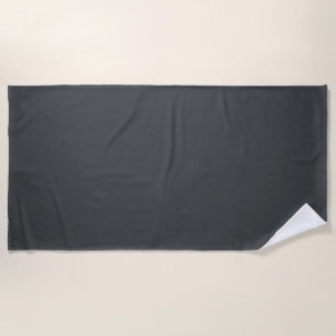 Charcoal grey (solid color) beach towel