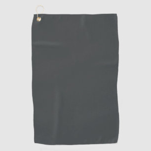 Charcoal grey (solid color) golf towel