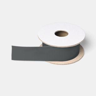 Charcoal grey (solid colour) satin ribbon
