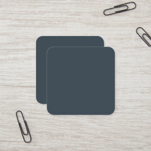 Charcoal Grey Square Business Card