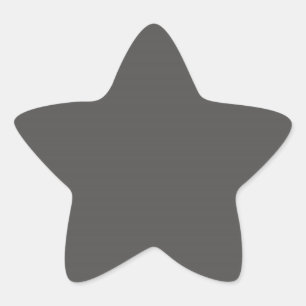 Charcoal Grey Star Sticker