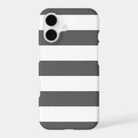 Charcoal Grey Wide Stripe