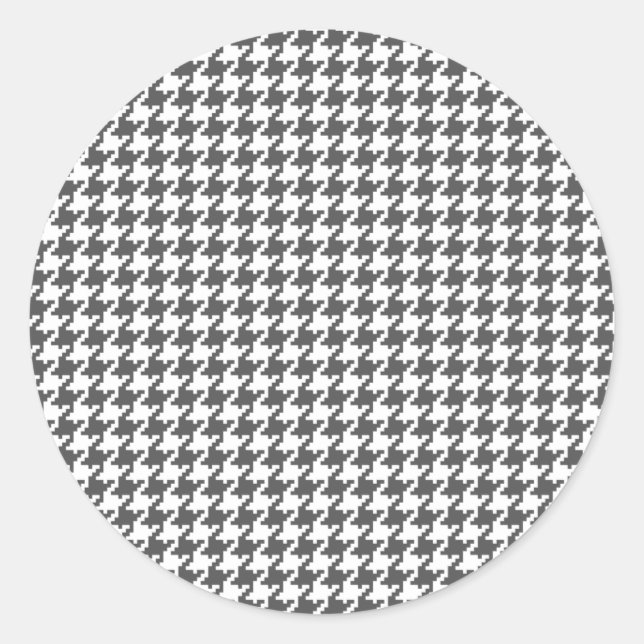 Charcoal Houndstooth Stickers (Front)