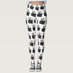 Charcoal iron cartoon illustration  leggings