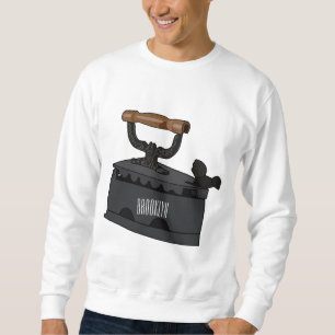 Charcoal iron cartoon illustration  sweatshirt