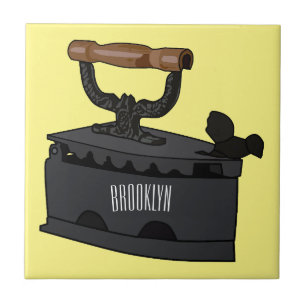 Charcoal iron cartoon illustration  tile