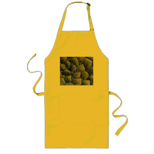 Charcoal long yellow chef apron